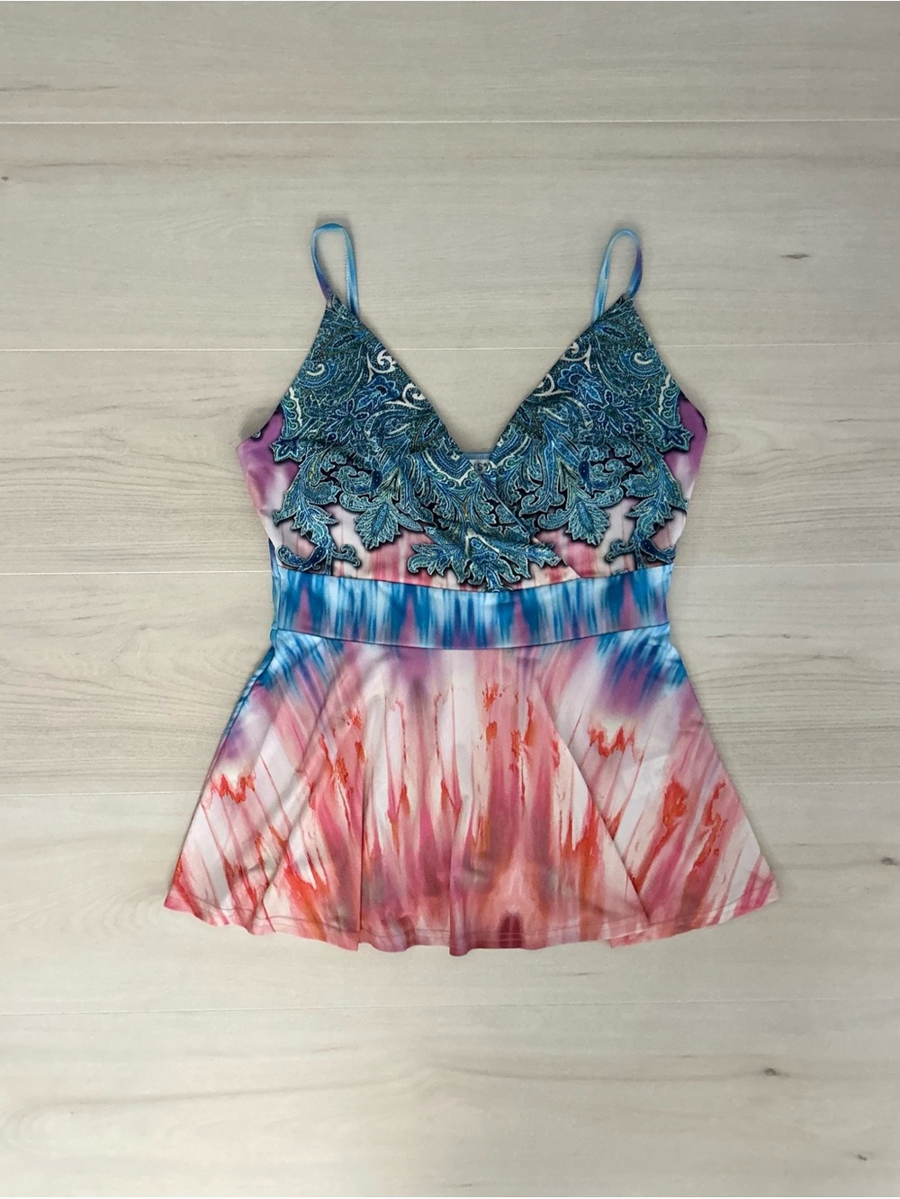 venus tie dye babydoll tank